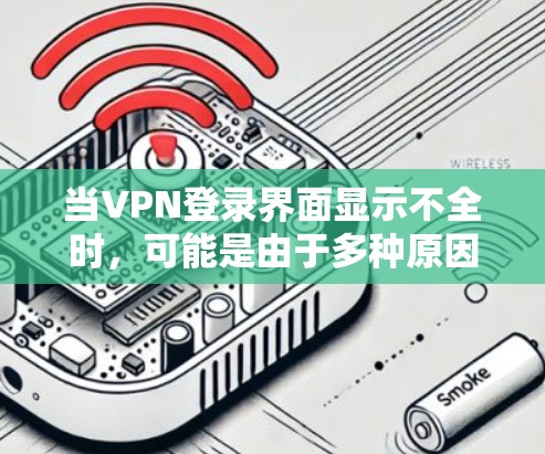 当VPN登录界面显示不全时，可能是由于多种原因导致的。以下是逐步排查和解决方案
